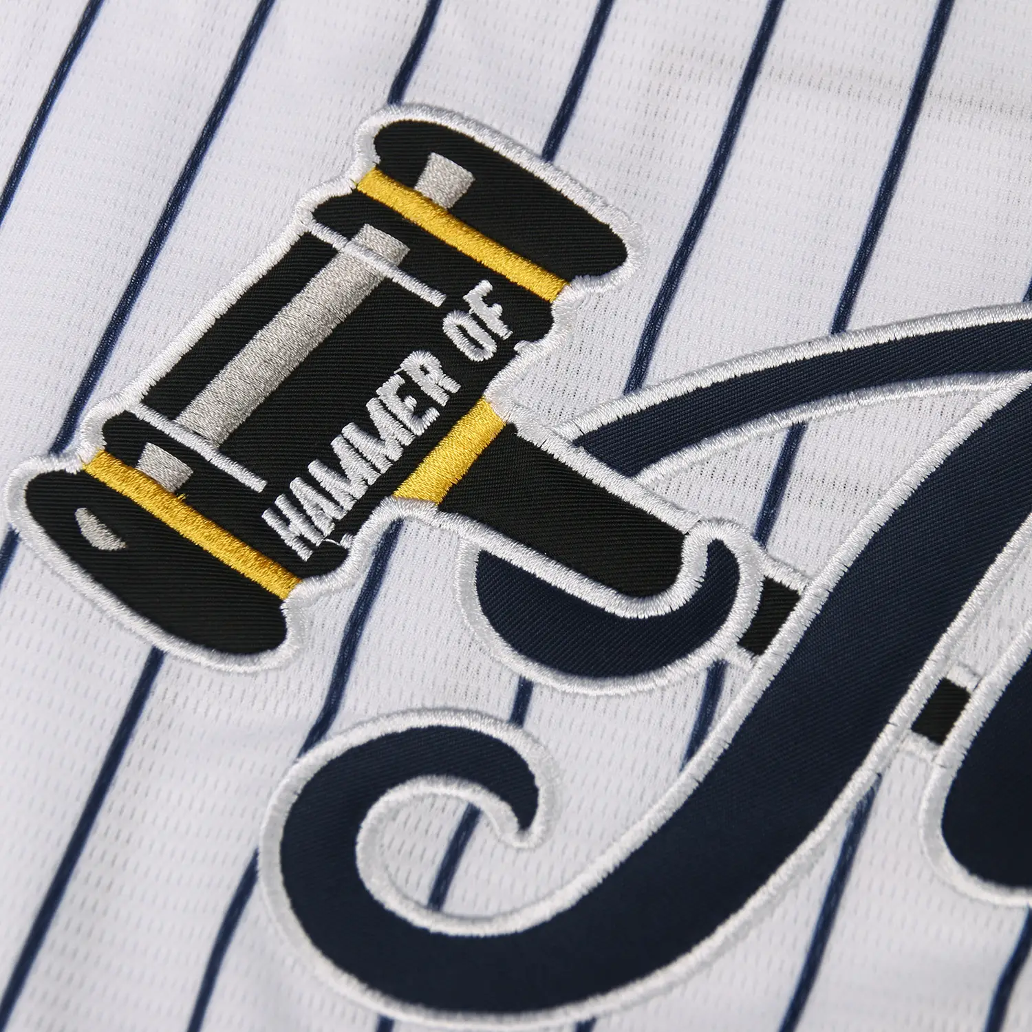 Hammer of Judge 99 Baseball Jersey Embroidered Patches Sewn - Image 4