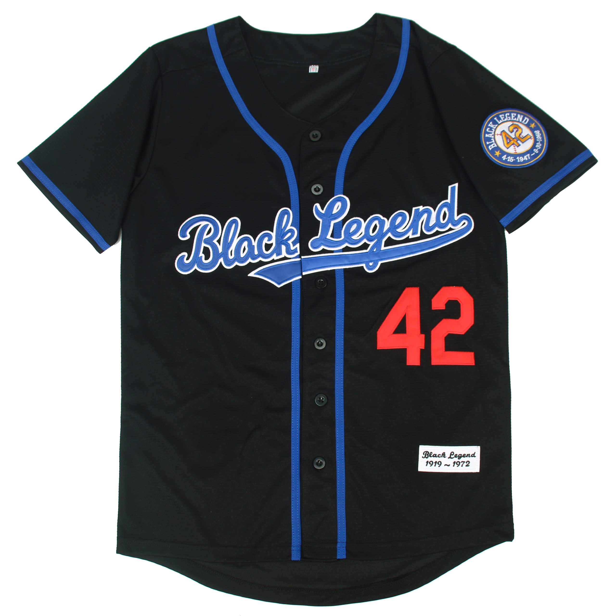 Black Legend 42 Jackie Robinson Baseball Jersey - Image 2