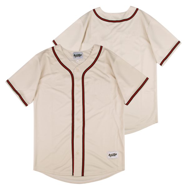Hammer Of Judge Blank Webbing Baseball Jerseys Cream