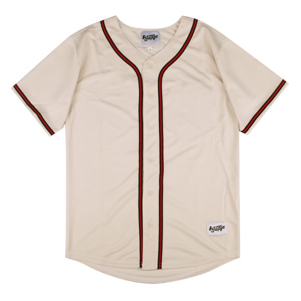 Hammer Of Judge Blank Webbing Baseball Jerseys Cream - Image 2